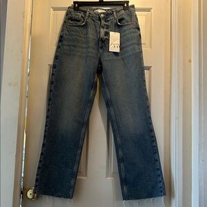 Zara Women's Classic Blue Straight Leg Jeans